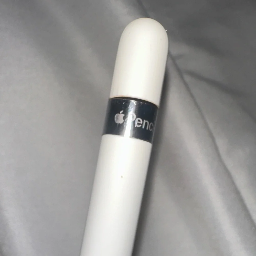 Apple Pencil in White with Silver Accent